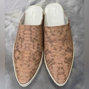 ZCD Montreal Snakeskin Leather Slip-On Sneakers Size 39 Made in Italy